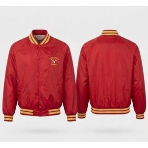 WestArk Varsity Jacket Mens 2XL Red Good Thomasville Baseball Bomber USA 446000